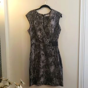 Calvin Klein animal print dress 10